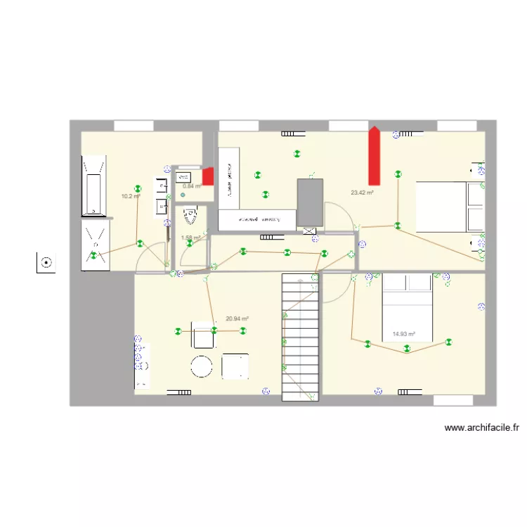 mirebeau 4 elec. Plan de 