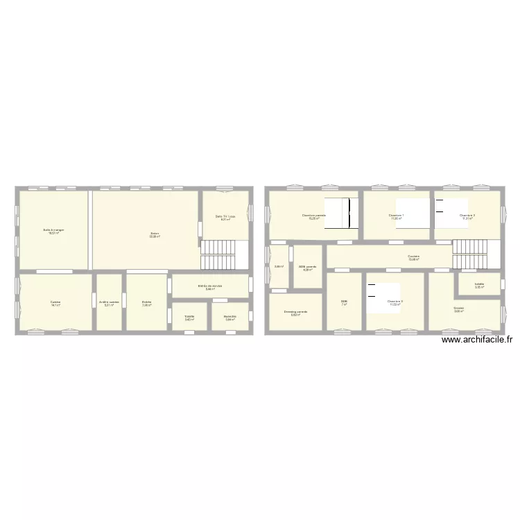 Maison. Plan de 