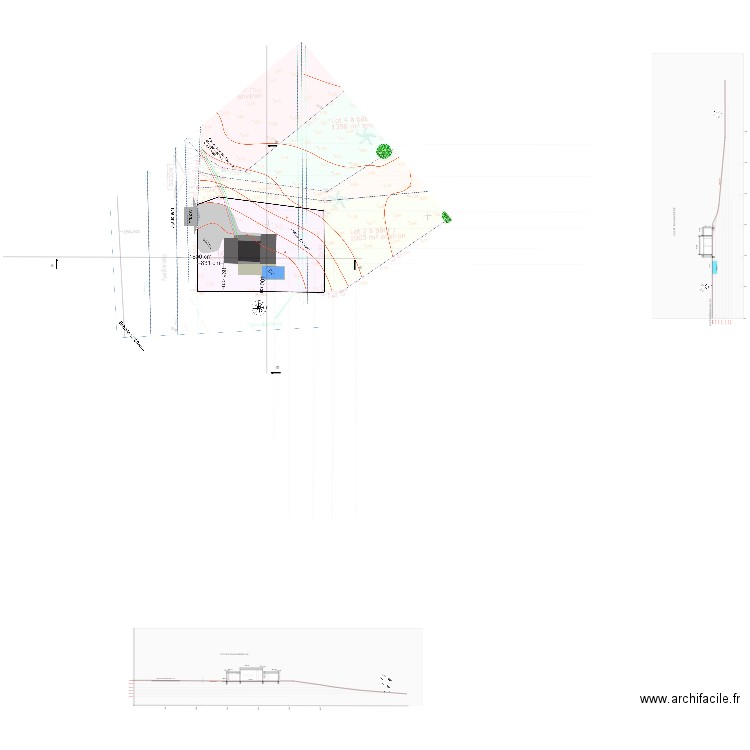 coupe paysagere lot 1. Plan de 0 pièce et 0 m2