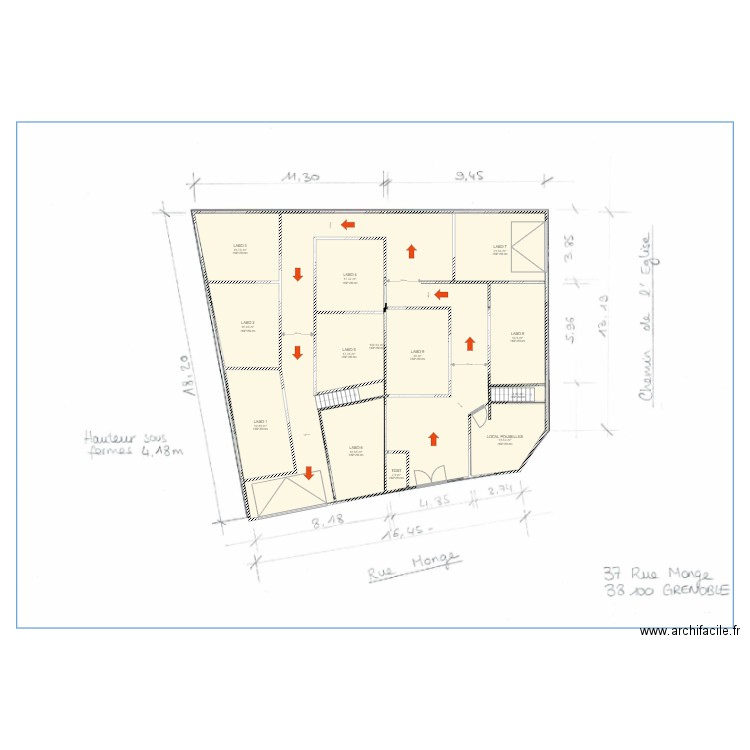 GRENOBLE PROJET 1. Plan de 0 pièce et 0 m2