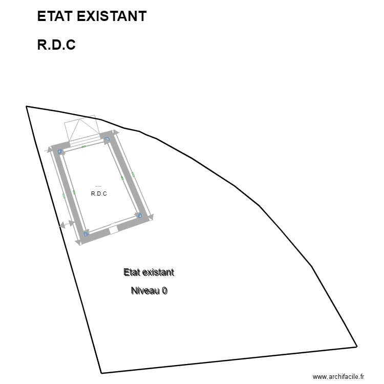 Plan RDC. Plan de 0 pièce et 0 m2