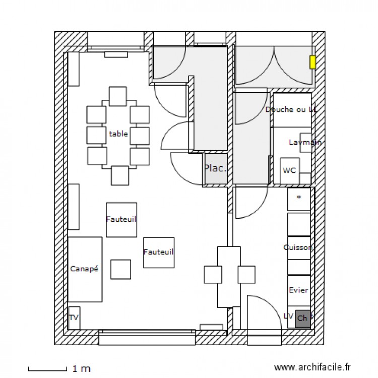 RC Projet V8 - Phase 1 - Deplcmt tabl elec. Plan de 0 pièce et 0 m2
