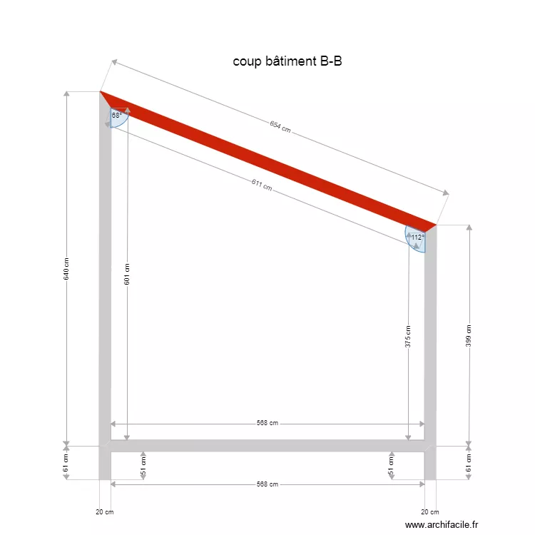 coupe b-b. Plan de coupe b-b. Plan de