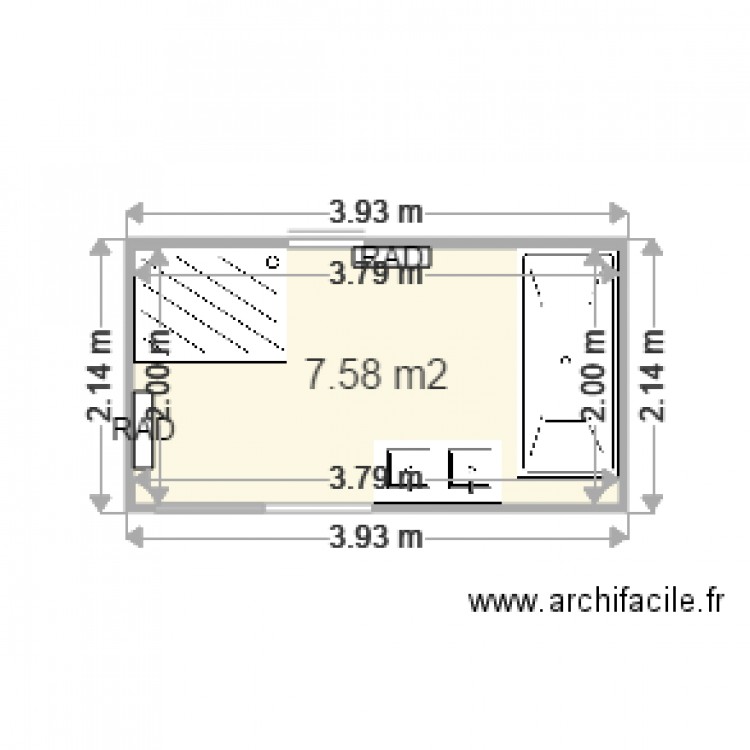 SDB POUZIN. Plan de 0 pièce et 0 m2