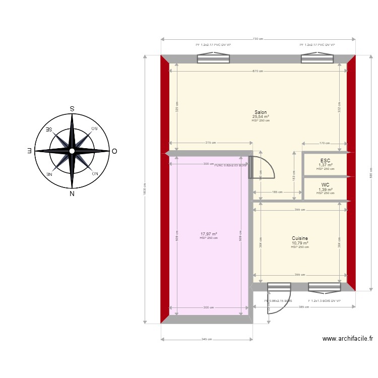 TREIL BRUNO maison 2. Plan de 13 pièces et 114 m2