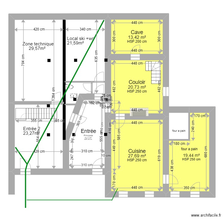 Detroit 2. Plan de 14 pièces et 486 m2