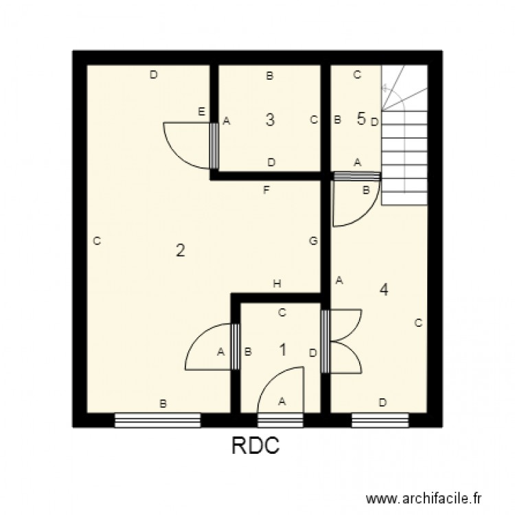 184624 JACQUINOT Plomb. Plan de 0 pièce et 0 m2