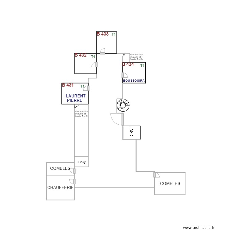 Arolles B 4ème étage. Plan de 0 pièce et 0 m2