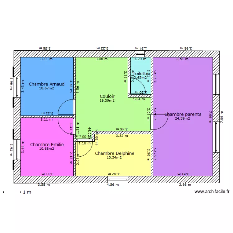 Maison Opa &eacute;tage finale. Plan de 