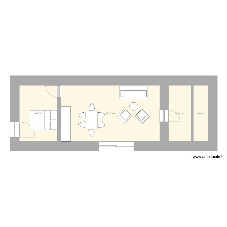 rez de chauss&eacute;e. Plan de 0 pièce et 0 m2