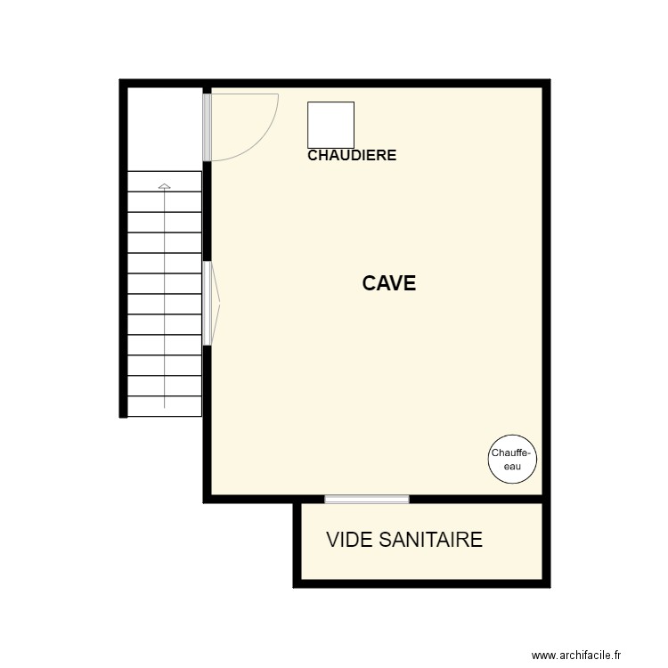 SOUS SOL FOUCHER. Plan de 0 pièce et 0 m2