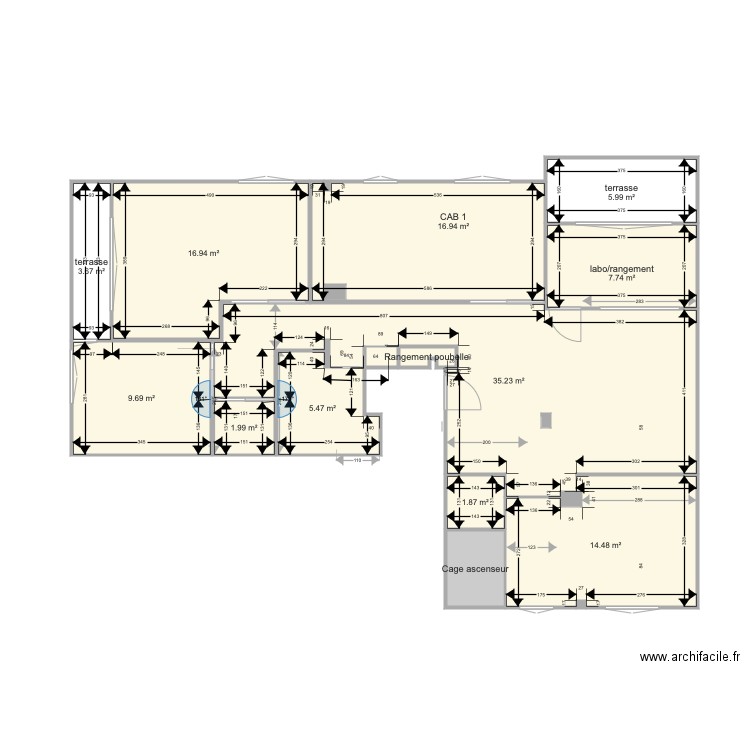 ETAGE 1. Plan de 0 pièce et 0 m2