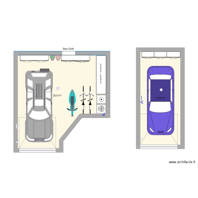 garage 1 cannes V2. Plan de 0 pièce et 0 m2