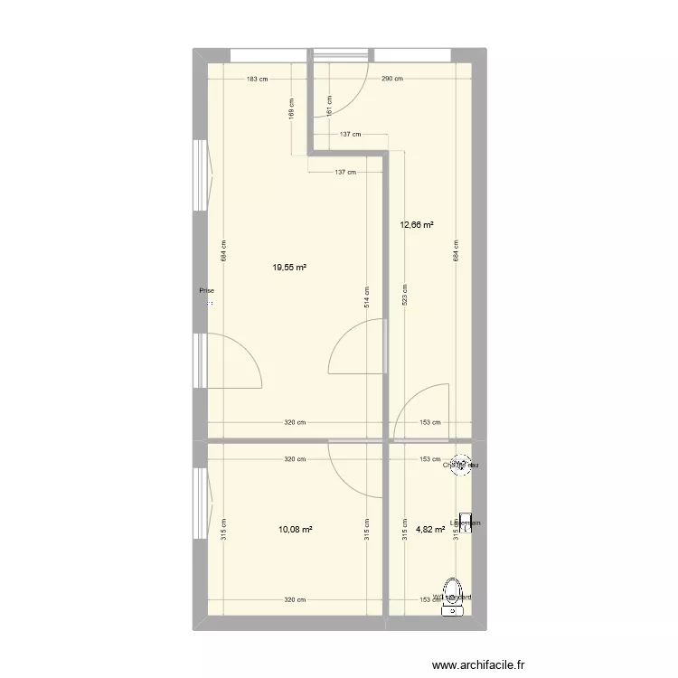 Local m&eacute;dical actuel. Plan de 