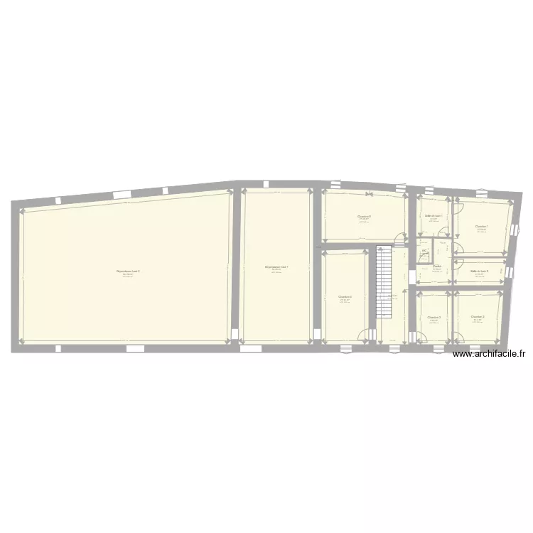 Mas Sarrians. Plan de 