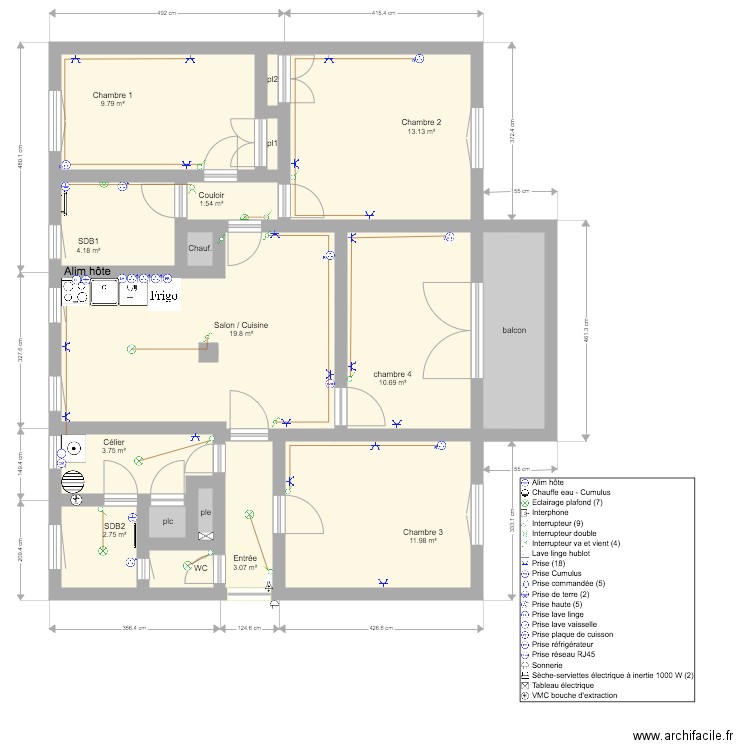 appartement renovation v9. Plan de 0 pièce et 0 m2