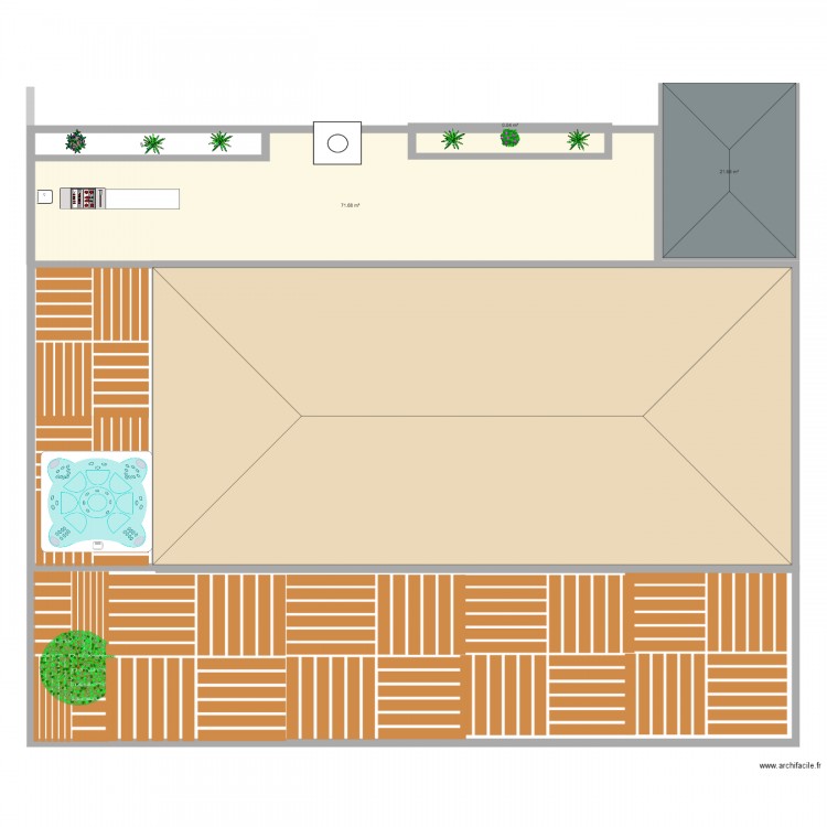 cuisine exterieur. Plan de 0 pièce et 0 m2