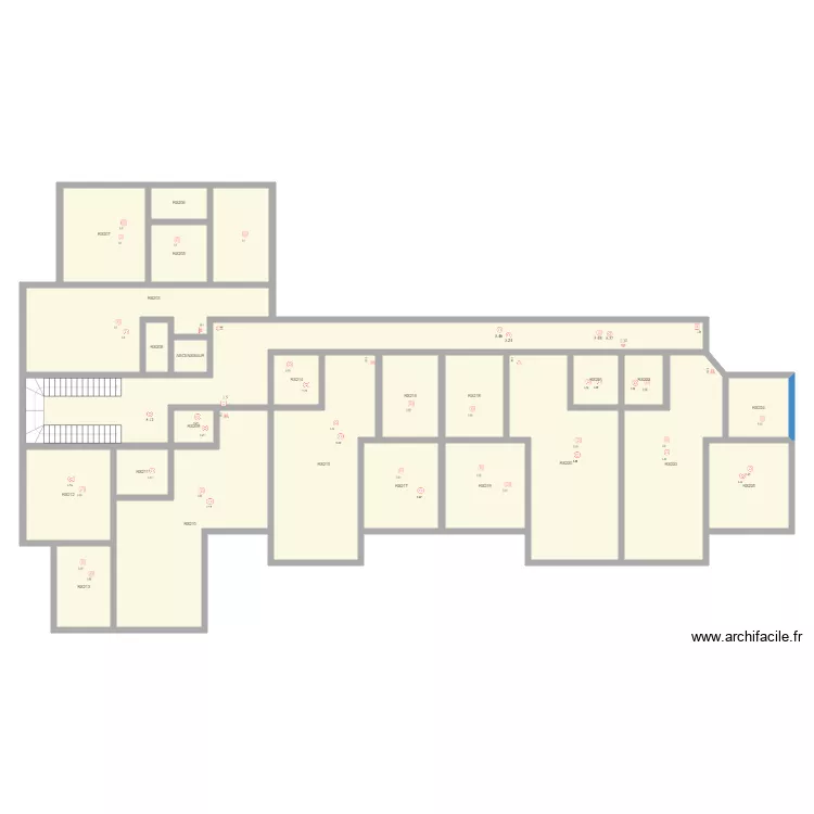 ETALLE RS 2EME INCENDIE. Plan de 