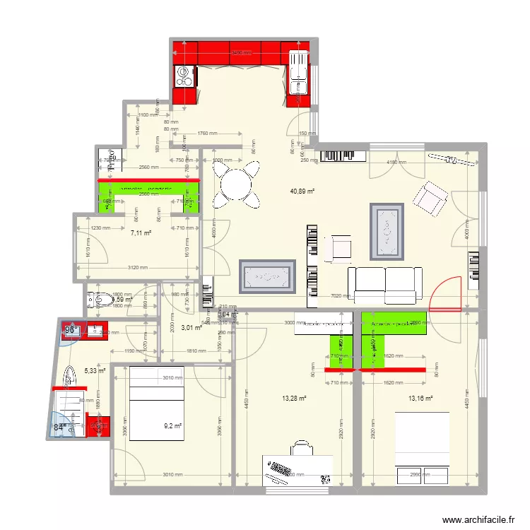 Nell & Cathy Apr&egrave;s ok. Plan de 