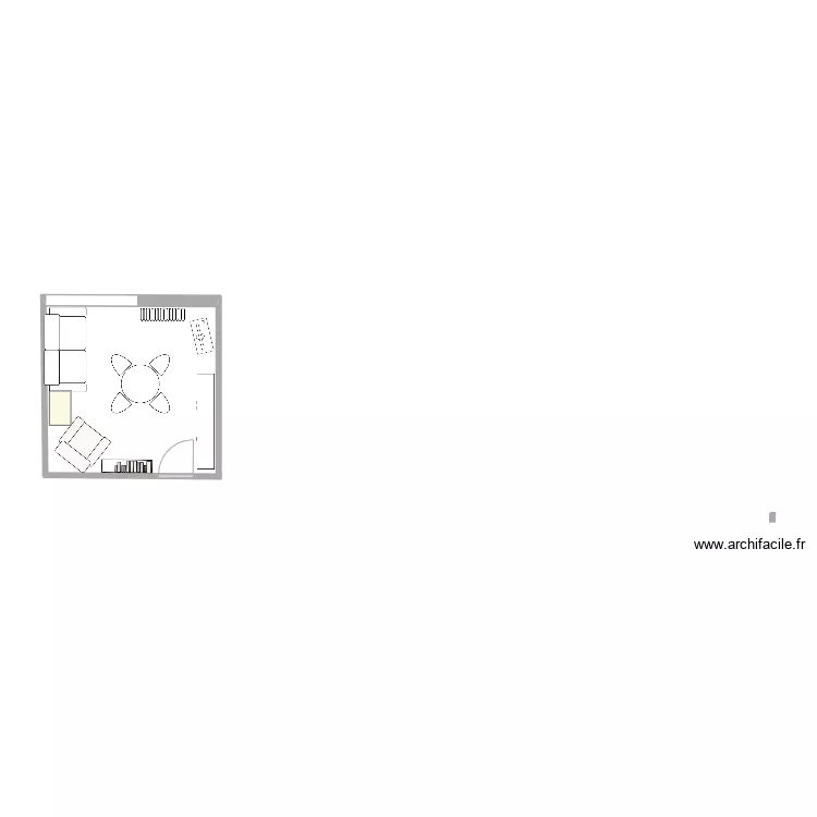 Salle des F&ecirc;tes. Plan de 