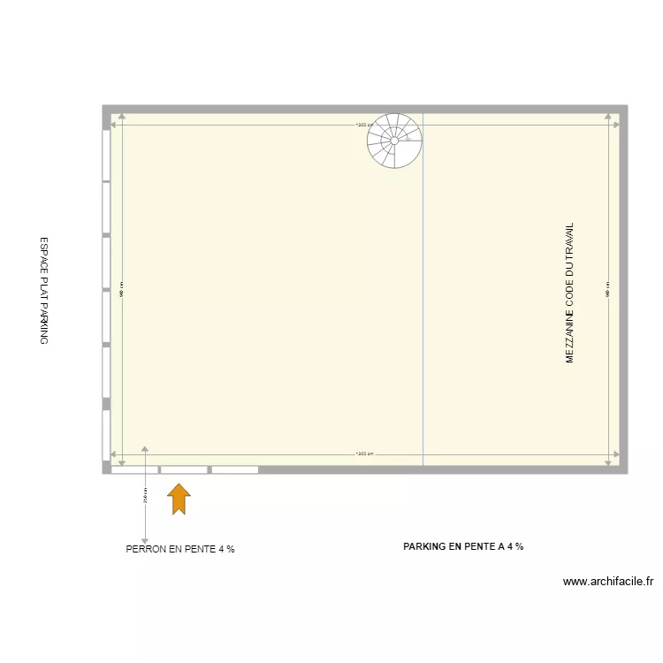 BRANSTAL VALAURIE  AVANT TRAVAUX. Plan de 