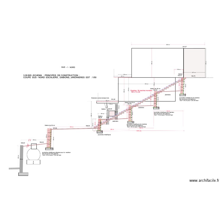 3.09bis- SCHEMA PRINCIPES DE CONSTRUCTION  JARDINIERES EST . Plan de 0 pièce et 0 m2