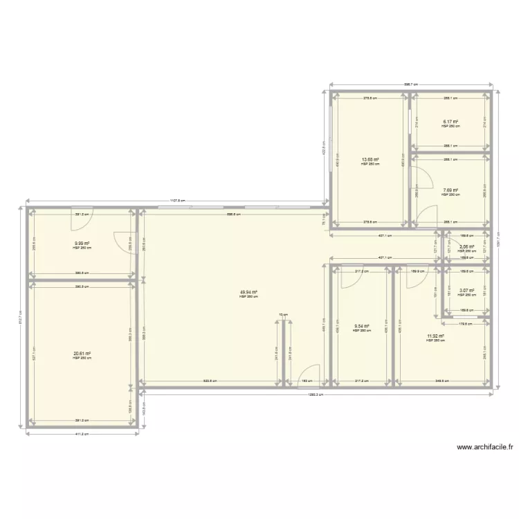 MAISON EN  L 1. Plan de 