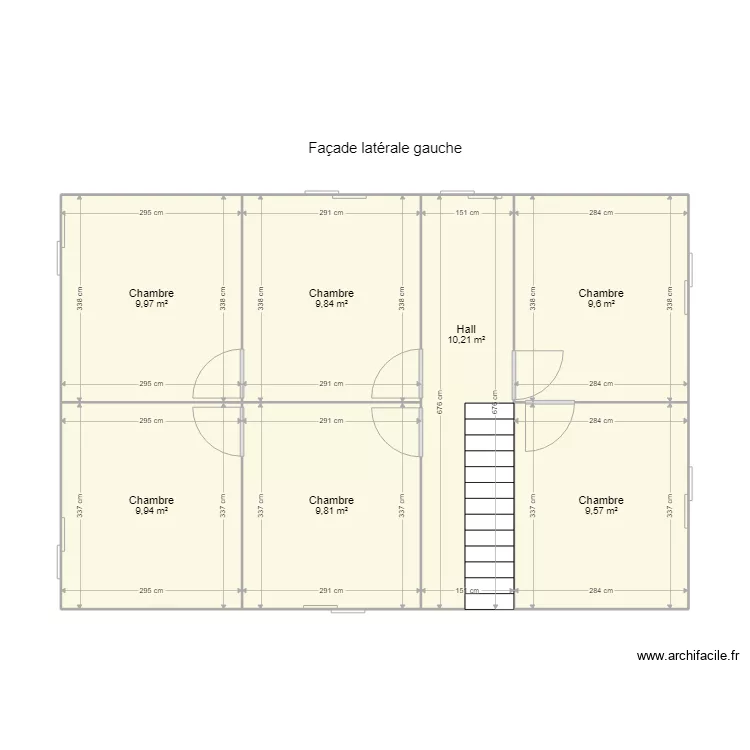 Petigny - Lejeune Anne 1er &eacute;tage. Plan de 
