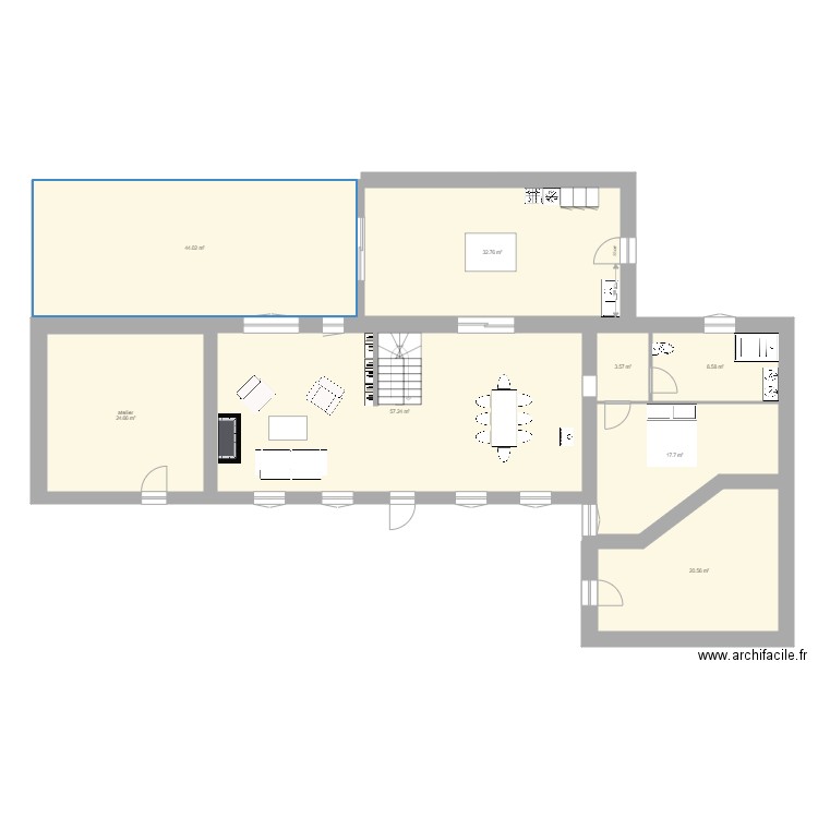 maison début plan 2. Plan de 0 pièce et 0 m2