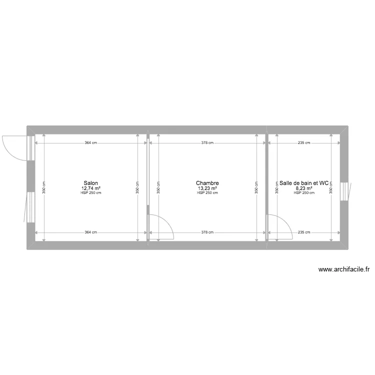 appartement vip moudiba. Plan de 