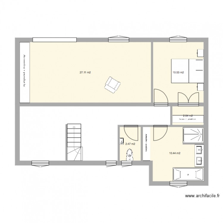 biessy. Plan de 0 pièce et 0 m2