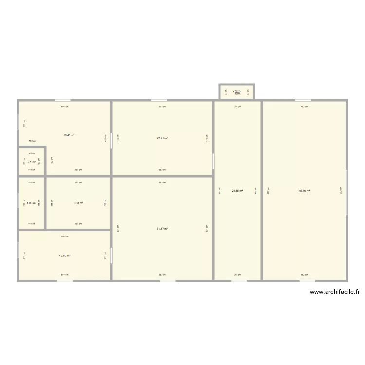 Hautefort RDC. Plan de 