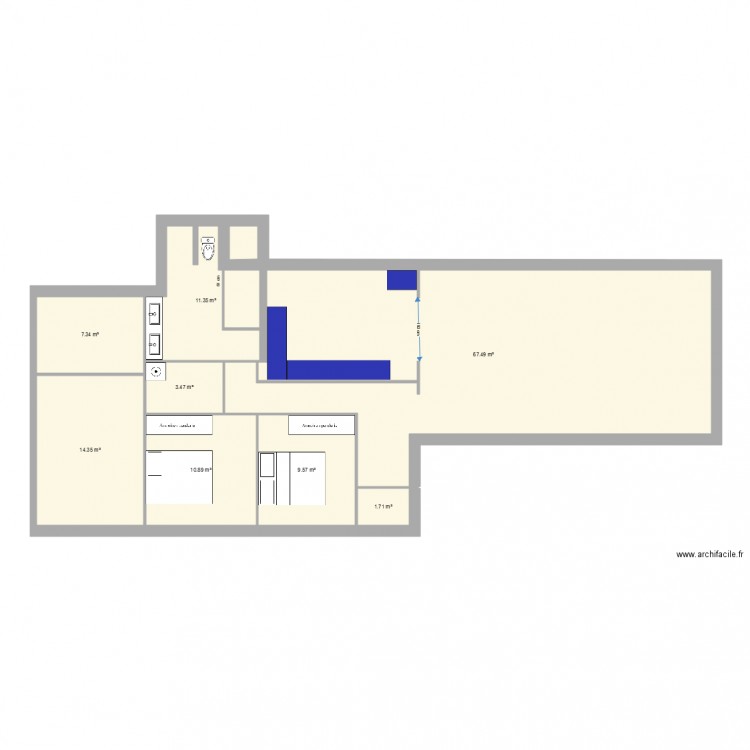 Agrandissement HFV4. Plan de 0 pièce et 0 m2