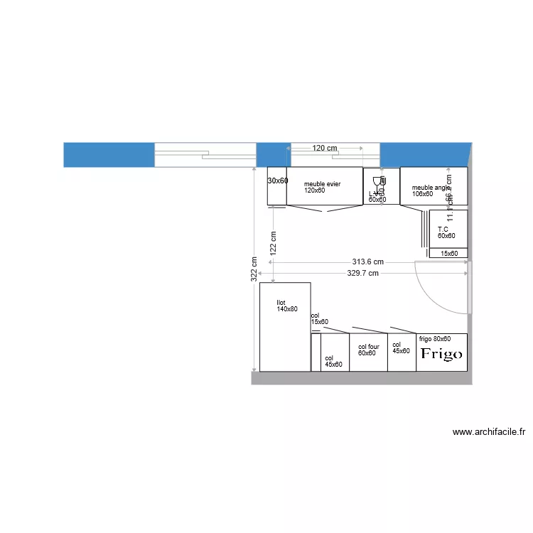 cuisine yvan . Plan de cuisine yvan . Plan de
