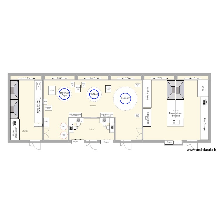 RMN Prep RMN Version 2022. Plan de 10 pièces et 147 m2