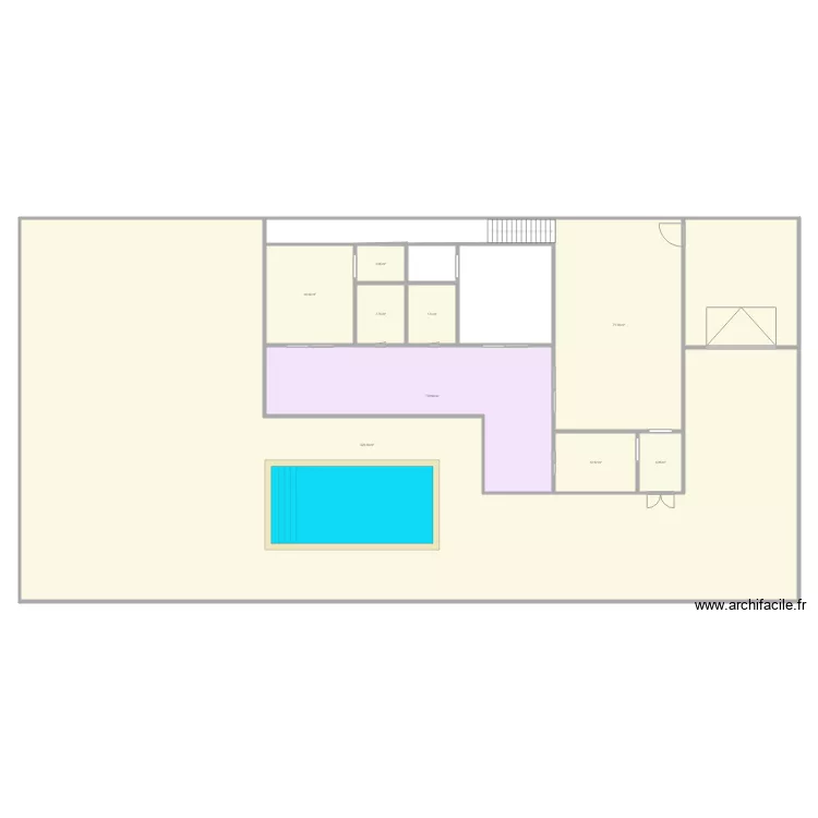 Villa Ngaparou. Plan de 