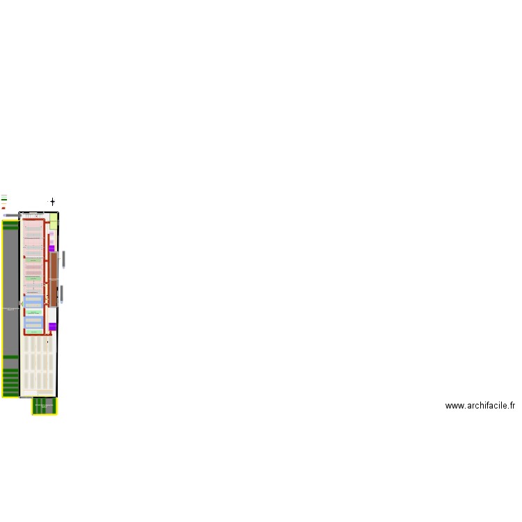 usine. Plan de 6 pièces et -2605 m2