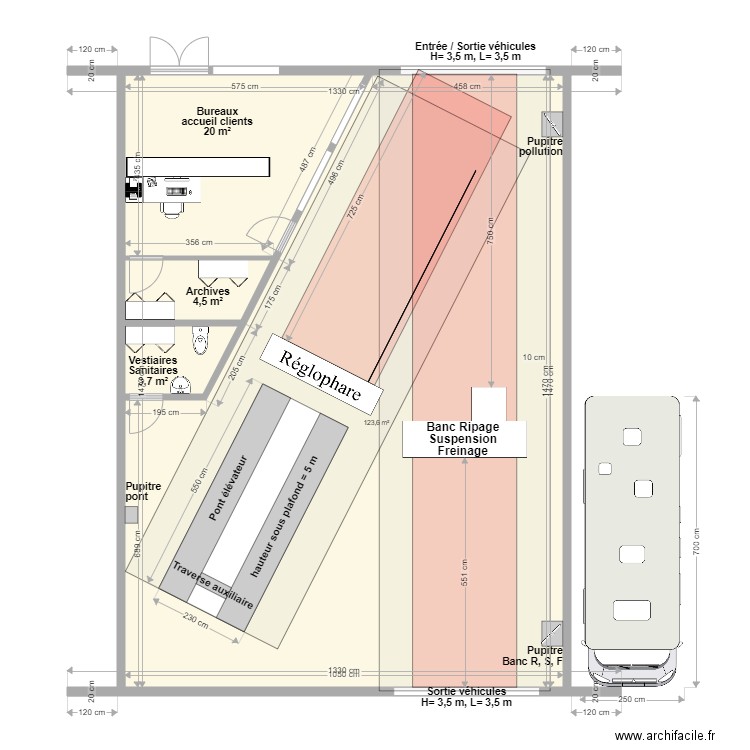 CCT VL T BOZON 2. Plan de 4 pièces et 152 m2