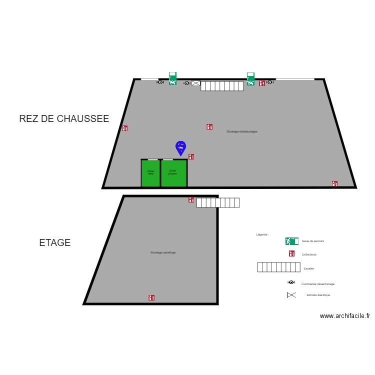 PLAN LOCAUX AMIANTE 4. Plan de 0 pièce et 0 m2