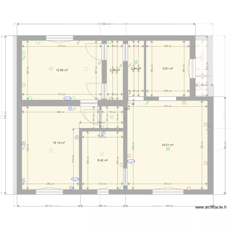 Louana Etage Electricité. Plan de Louana Etage Electricité. Plan de