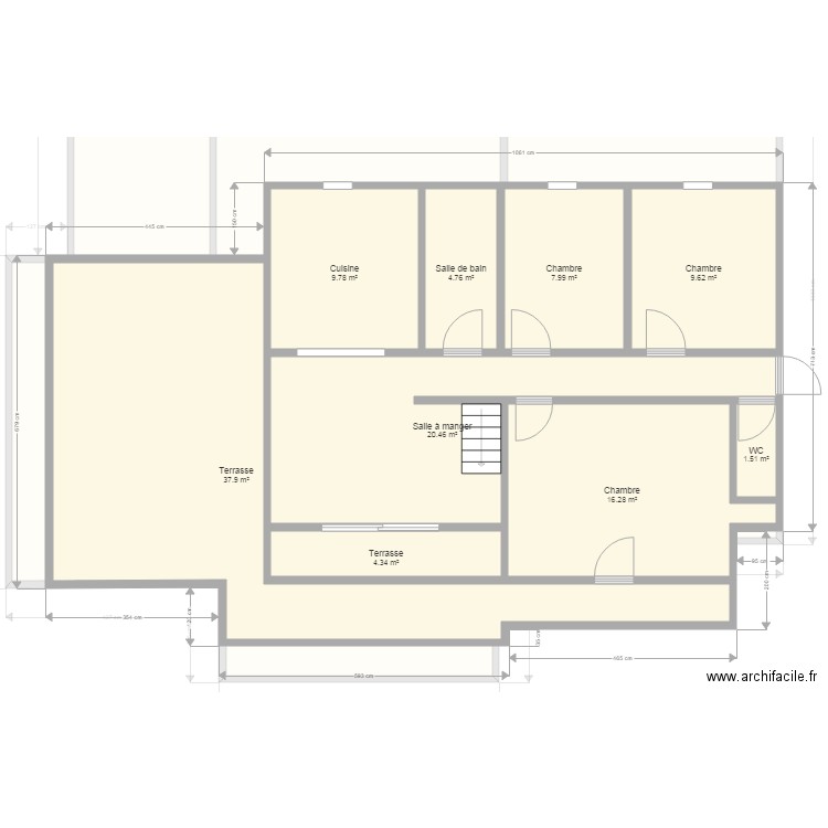 Villa Blotiere Etage. Plan de 0 pièce et 0 m2