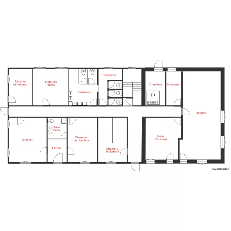 la noyelle b&acirc;t principal rdc. Plan de 