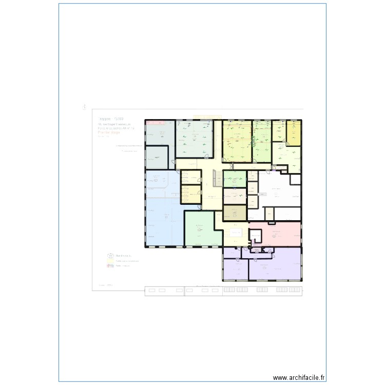 ELEC SAINT T. Plan de 20 pièces et 736 m2