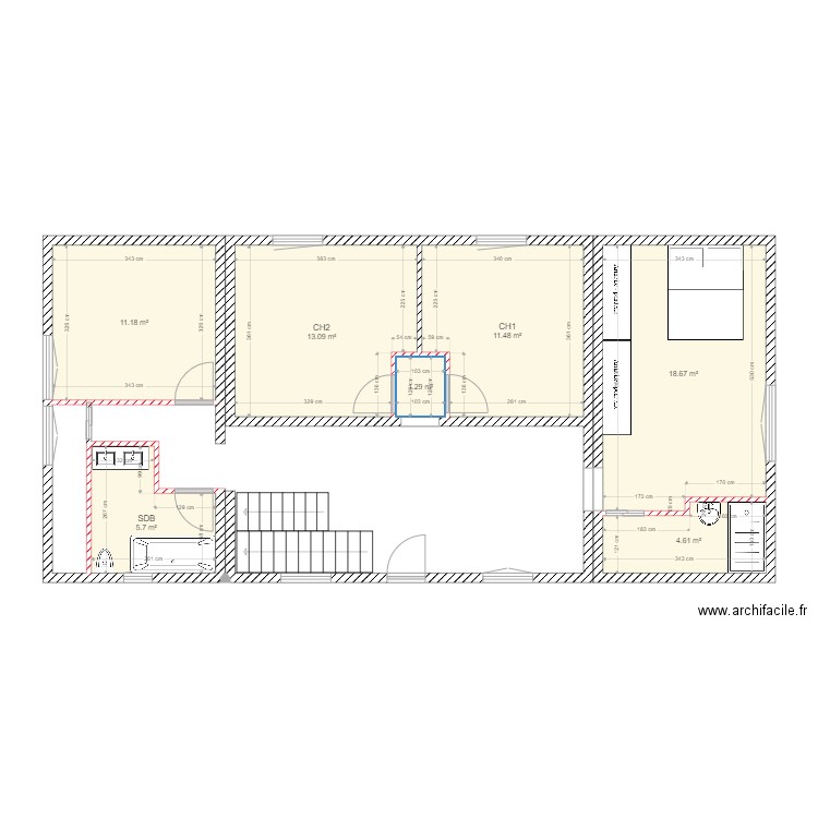 Maison RDC 22. Plan de 0 pièce et 0 m2