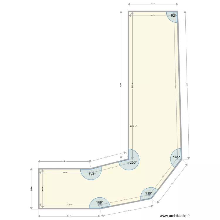 refuge halles. Plan de 