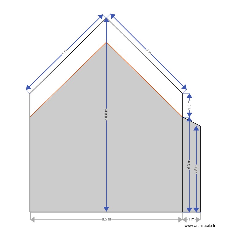 facade sud vraie. Plan de 0 pièce et 0 m2