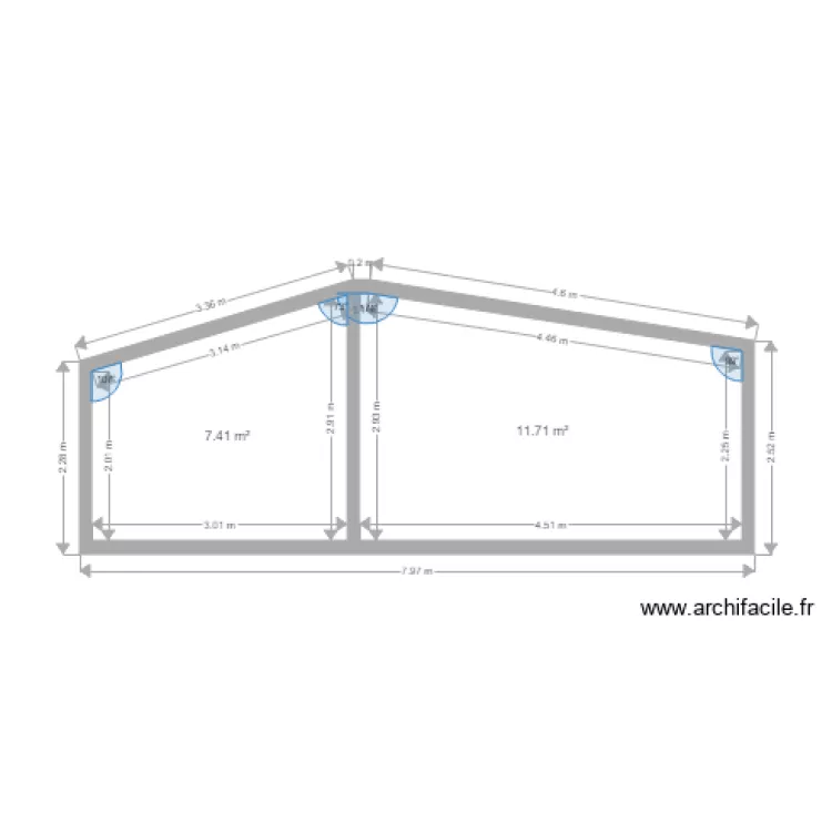 Atelier et Garage. Plan de Atelier et Garage. Plan de