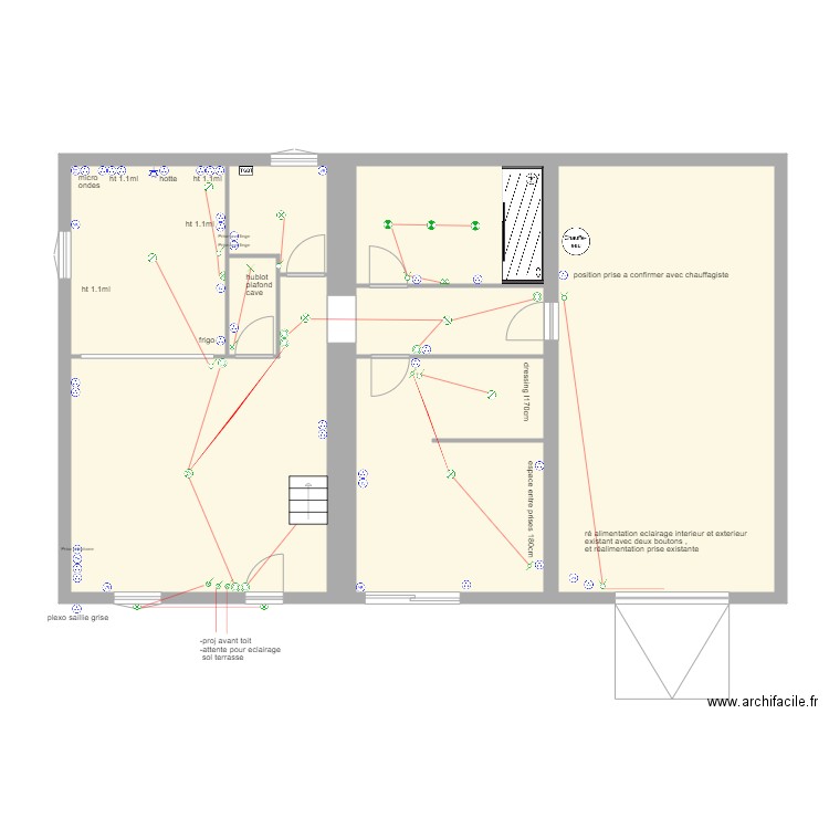 bret rdc. Plan de 0 pièce et 0 m2