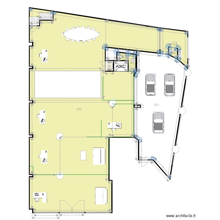 RDC AVIDENT avec cloture fermée . Plan de 0 pièce et 0 m2