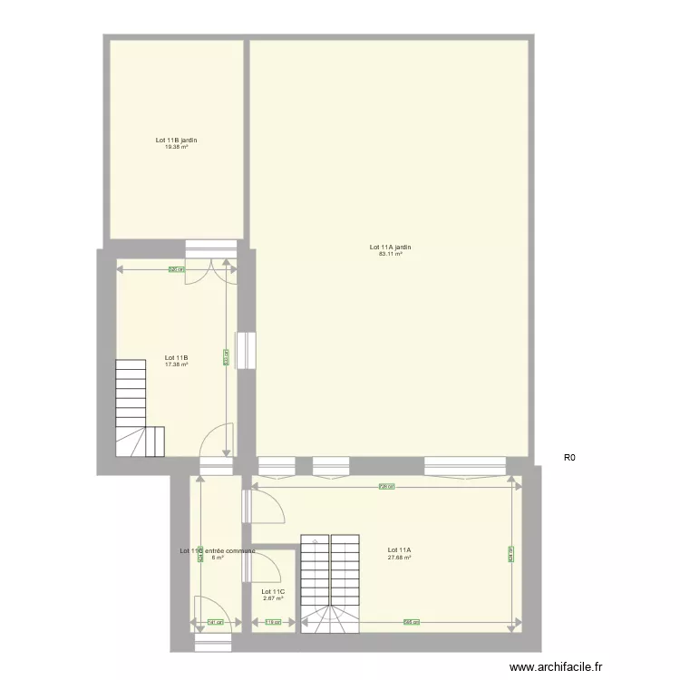 R0apres lotissement. Plan de R0apres lotissement. Plan de